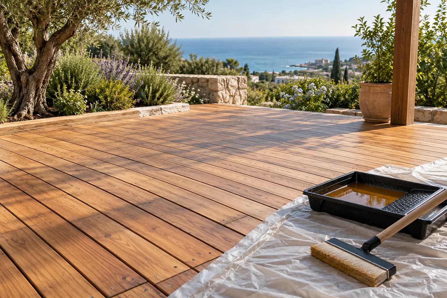 המחשה של חידוש דקים בסביבה ביתית עם פרטי גמר ותכנון משטח
